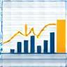Icone analytics e relatórios hotelaria